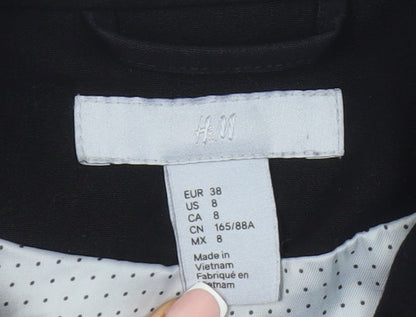 H&M Women's Black Blazer Suit Jacket Size 10