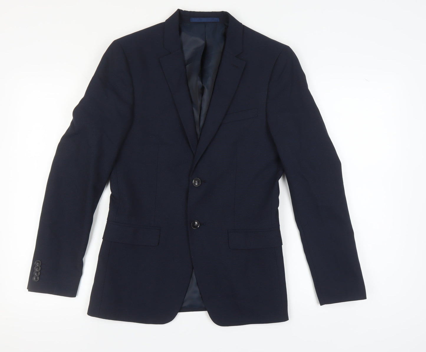 Mens UK Size 34 Topman Regular Blue Suit Jacket