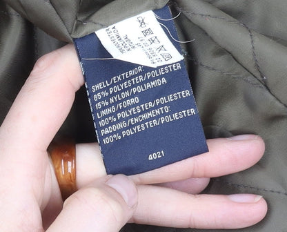 Arrow Men's XXL Green Overcoat Lined Button Coat