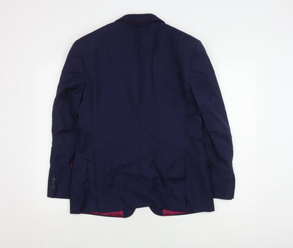 Mens UK Size 40 Performance Suit Regular Blue Suit Jacket