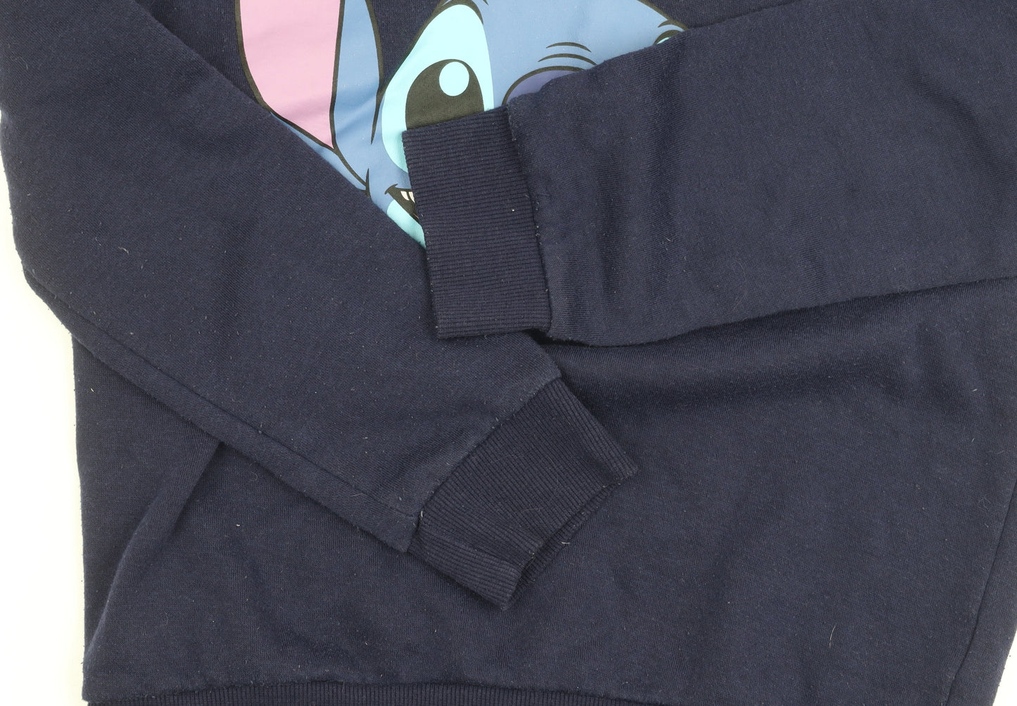 Womens UK Size 2XS Disney Blue Pullover Sweatshirt
