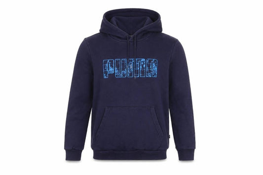 Puma Boys Blue Pullover Hoodie in Size S with Logo