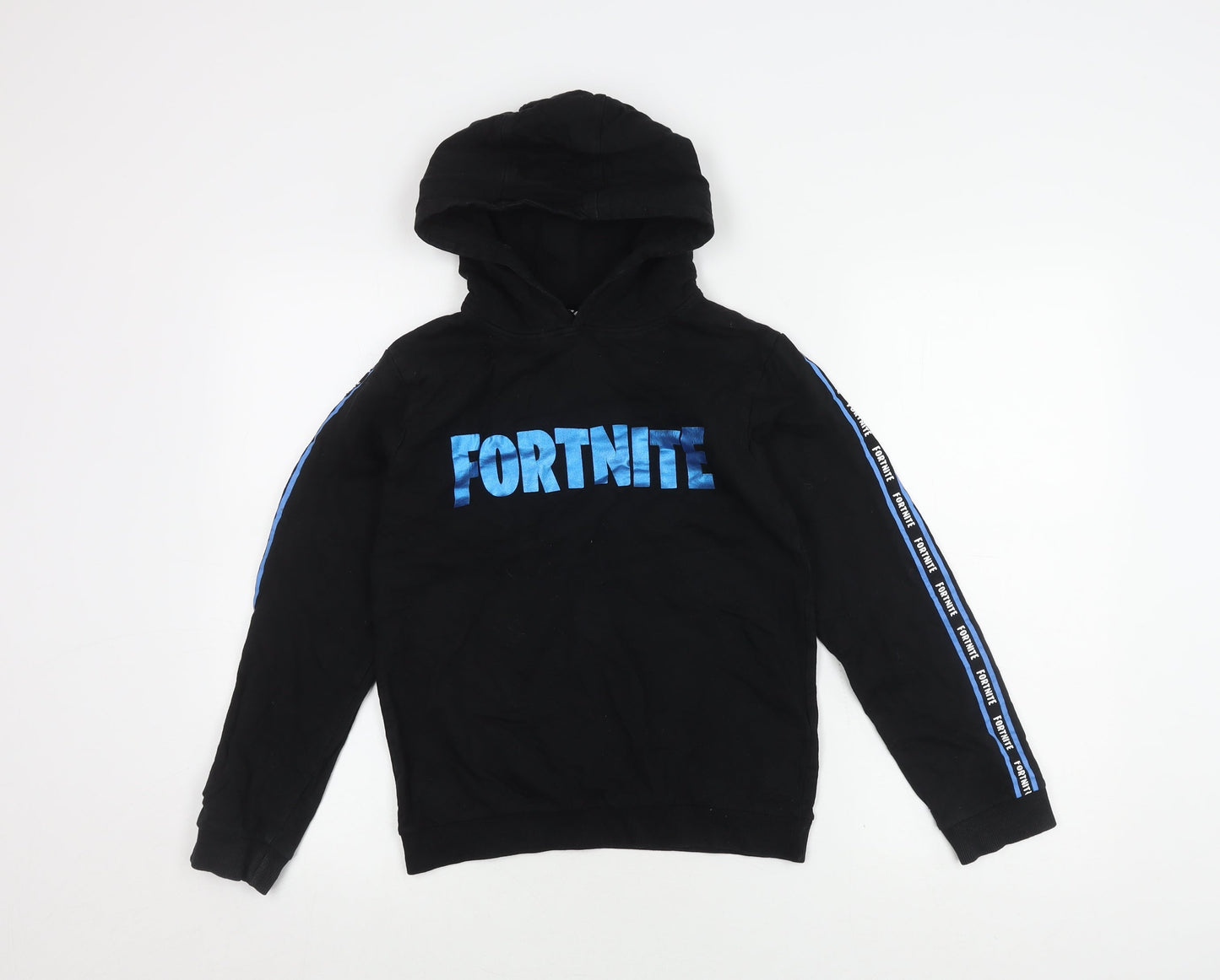 Fortnite Boys Black Hoodie, Pullover, 11-12 Years, Logo