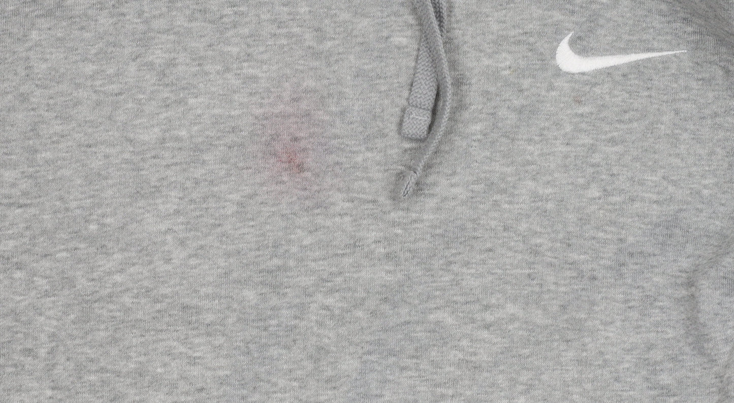 Mens UK Size L Nike Grey Pullover Hoodie