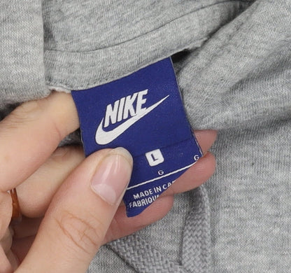 Mens UK Size L Nike Grey Pullover Hoodie