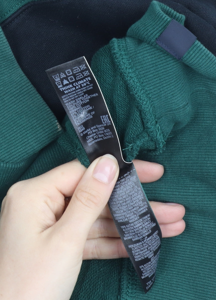 Marks and Spencer Unisex Green XL Sweatshirt