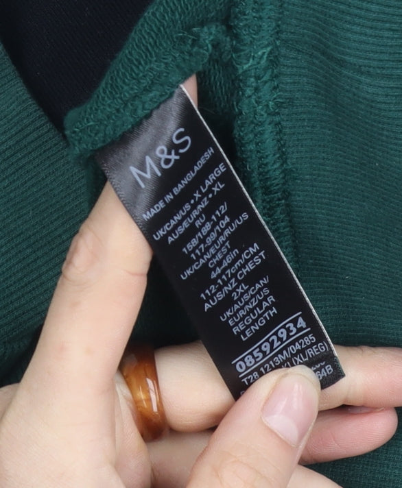 Marks and Spencer Unisex Green XL Sweatshirt
