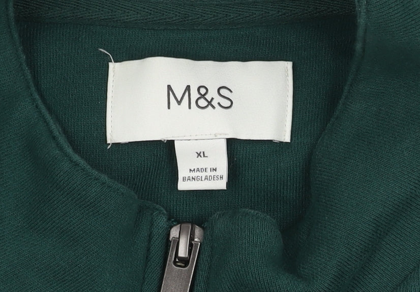 Marks and Spencer Unisex Green XL Sweatshirt