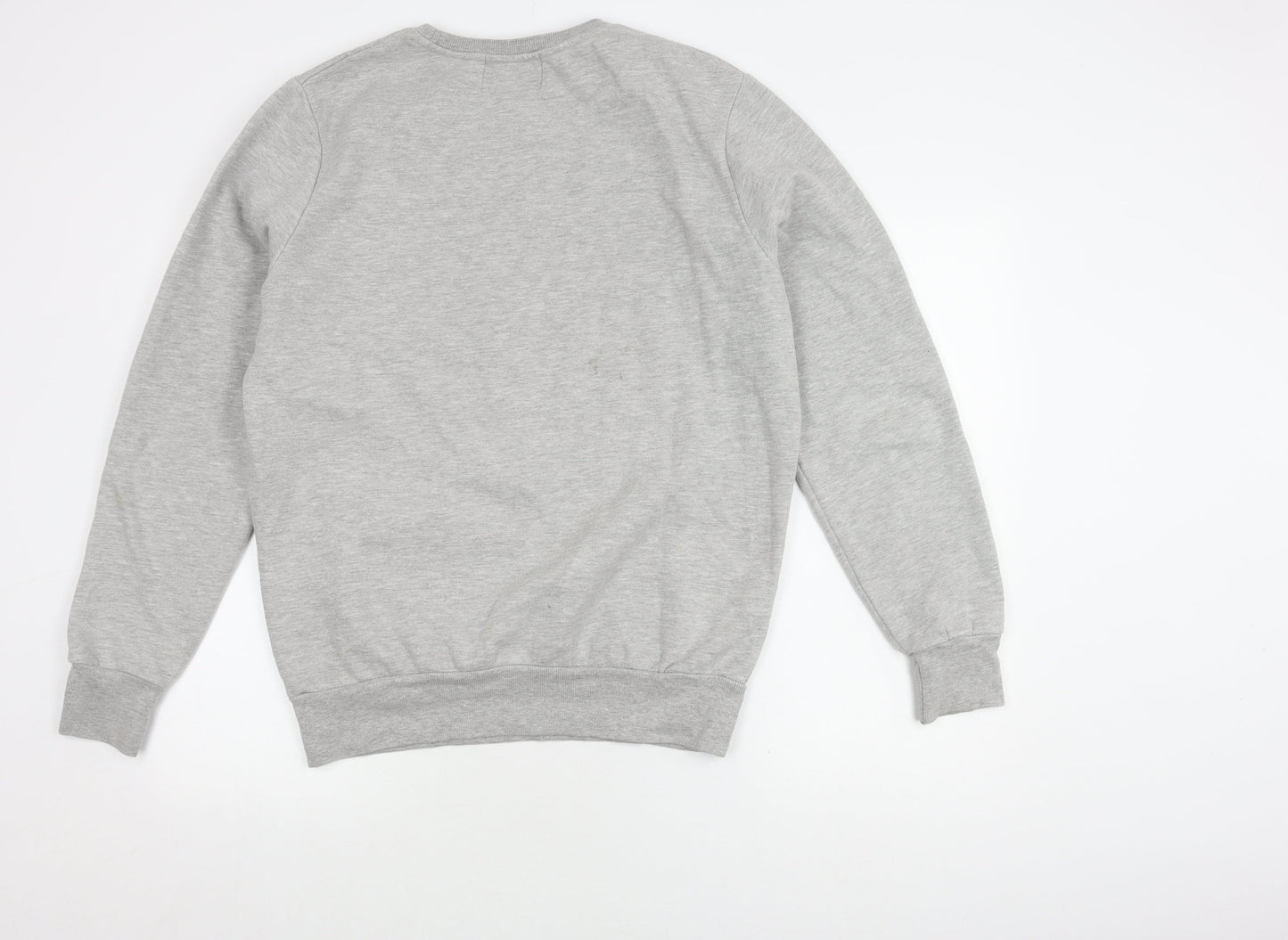London Co Men's Grey Graphic Print Pullover Sweatshirt L