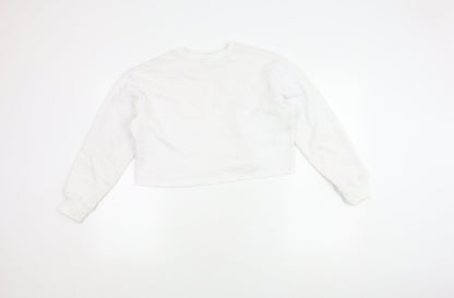 Umbro Women's White Pullover Sweatshirt - S, Logo