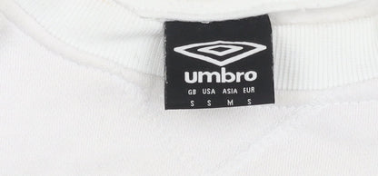Umbro Women's White Pullover Sweatshirt - S, Logo