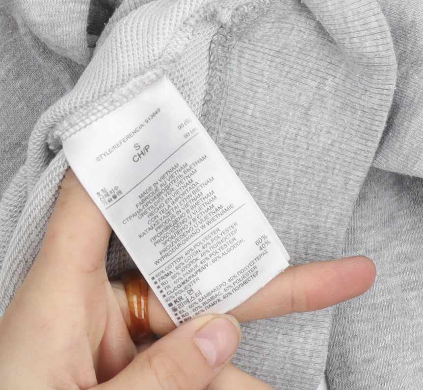 Gap Women's Grey Pullover Sweatshirt S, Casual Crew Neck