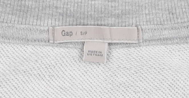Gap Women's Grey Pullover Sweatshirt S, Casual Crew Neck
