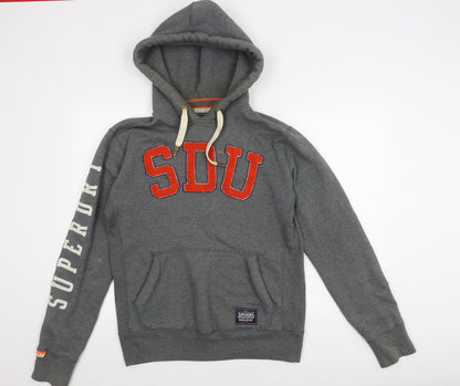 Superdry Men's Grey Pullover Hoodie Size M