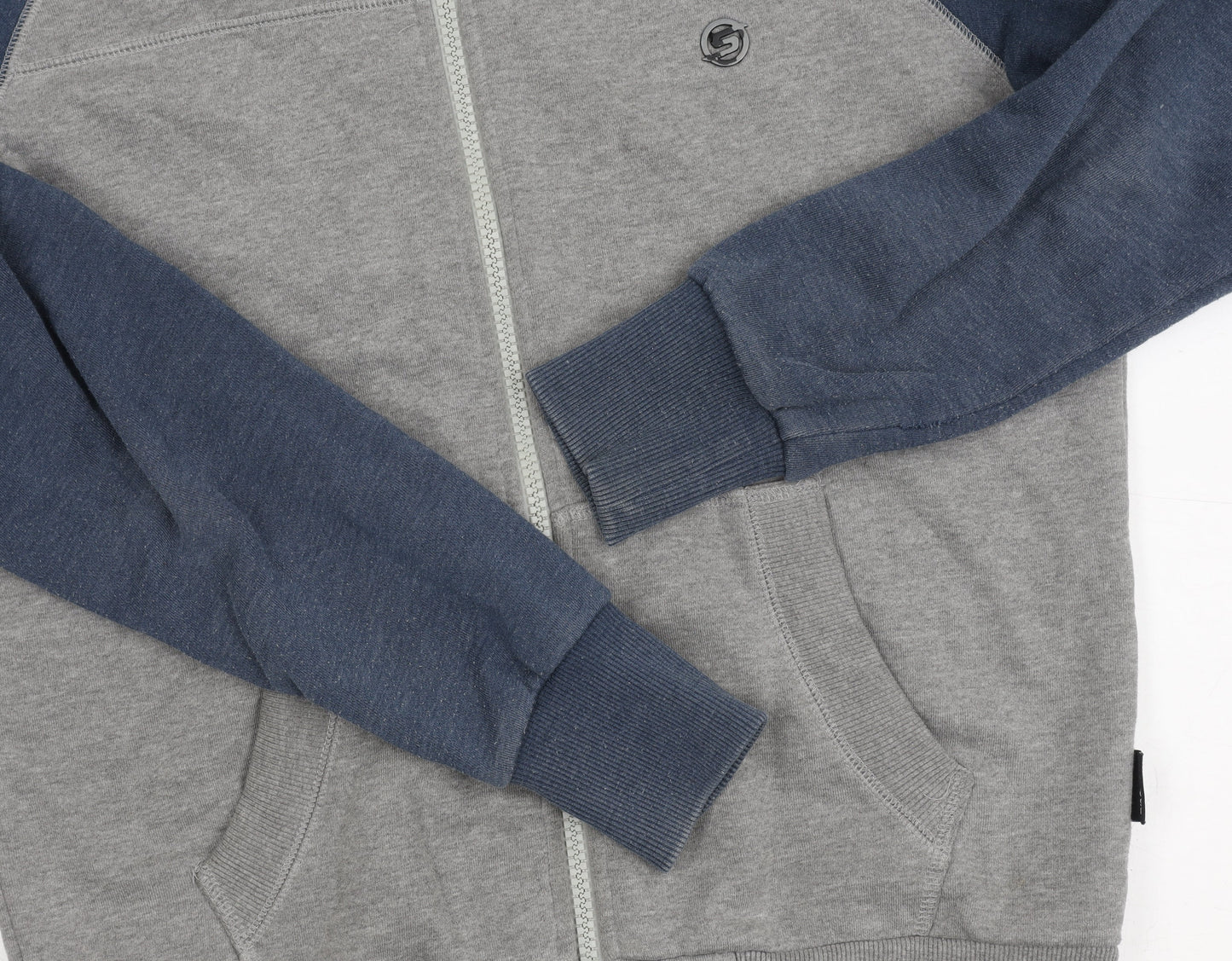 Surfanic Men's Grey Full Zip Hoodie, M