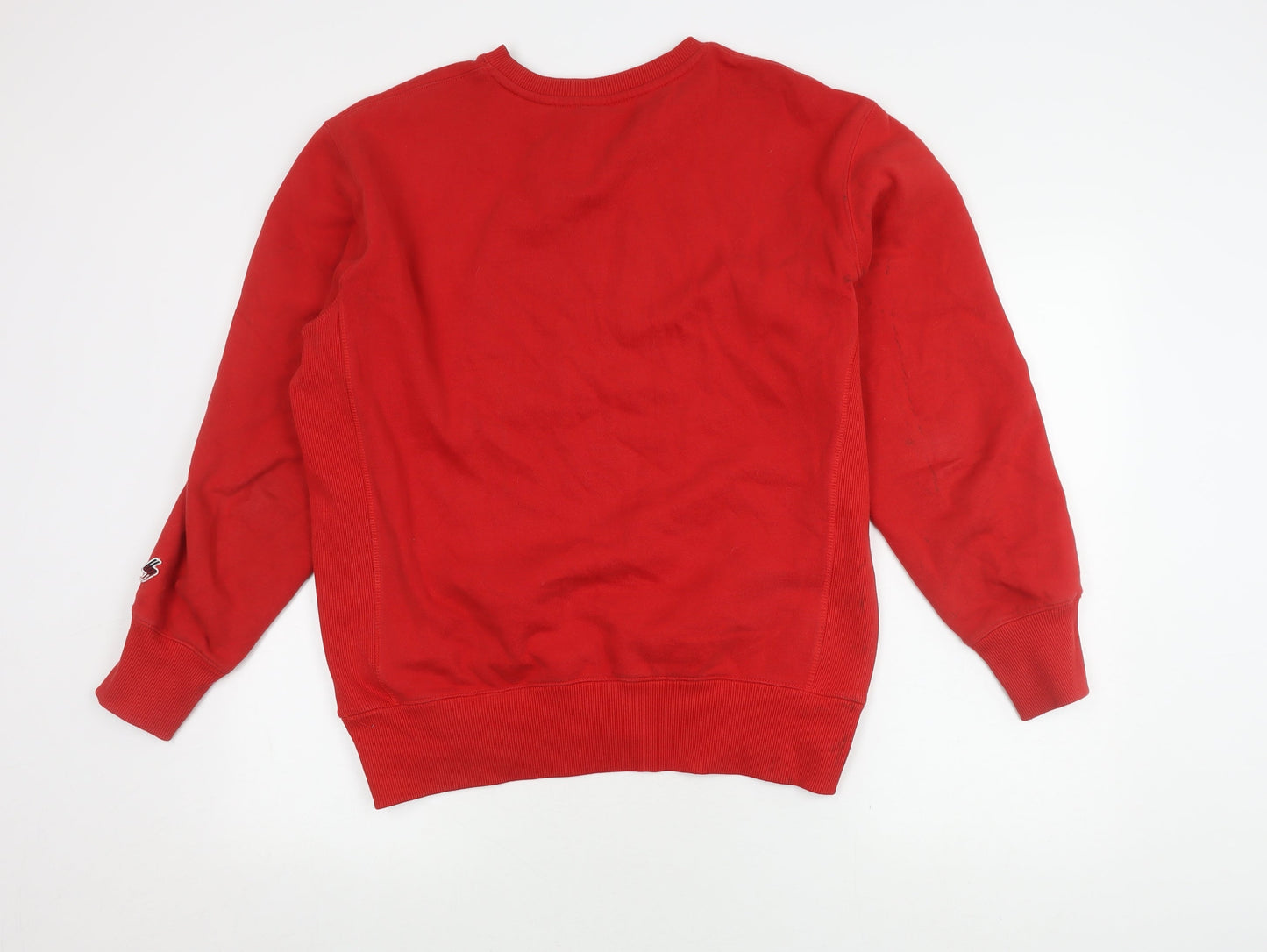 Superdry Red Unisex Crew Neck Sweatshirt L