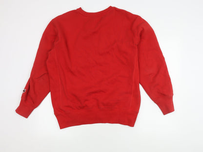 Superdry Red Unisex Crew Neck Sweatshirt L
