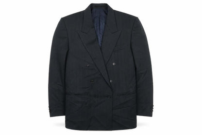 Création G.L. Men's Blue Strip Blazer, 40R