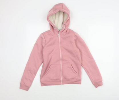 Mountain Warehouse Girls Pink Full Zip Hoodie 9-10 Years