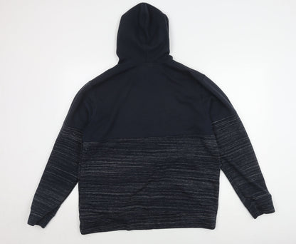 Mens UK Size XL JACK & JONES Black Full Zip Hoodie
