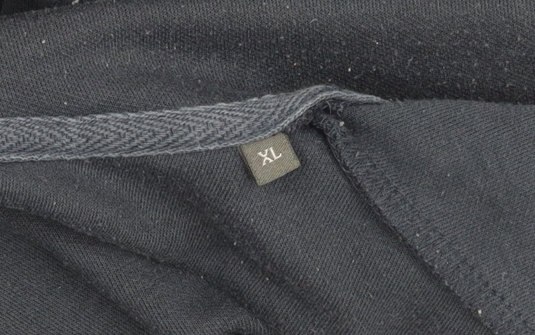 Mens UK Size XL JACK & JONES Black Full Zip Hoodie