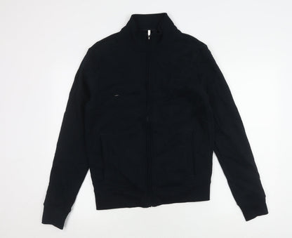 Marks and Spencer Unisex Blue Full Zip Sweatshirt S