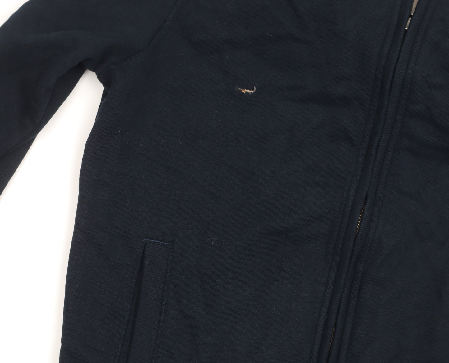 Marks and Spencer Unisex Blue Full Zip Sweatshirt S