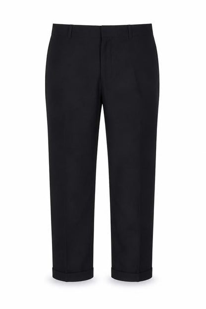 Mens UK Size 42 Savatini  Dress Pants Black Trousers