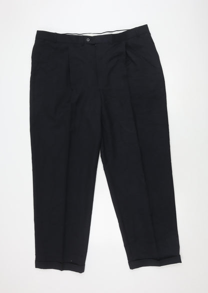 Savatini Men's Black Trousers Size 42