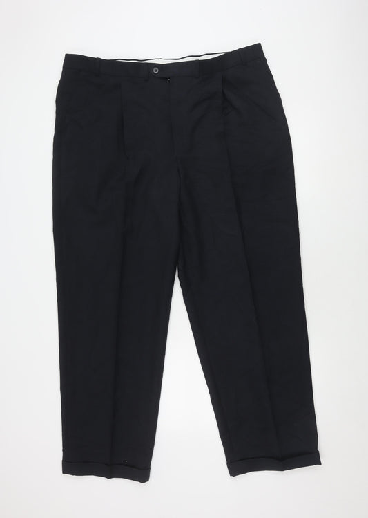 Savatini Men's Black Trousers Size 42