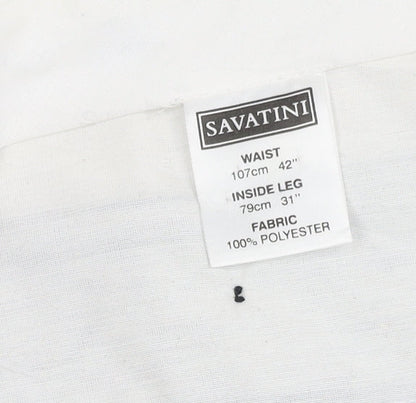 Savatini Men's Black Trousers Size 42