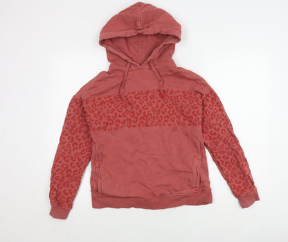 Next Women’s XS Red Animal Print Pullover Hoodie