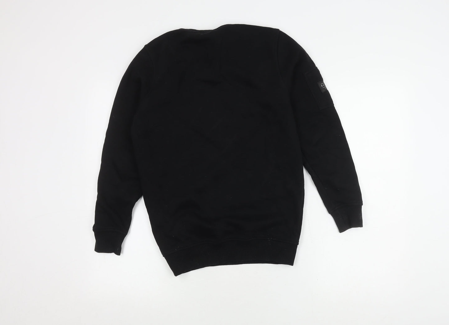 Rascal Boys Black Camouflage Pullover Sweatshirt - Regular Fit