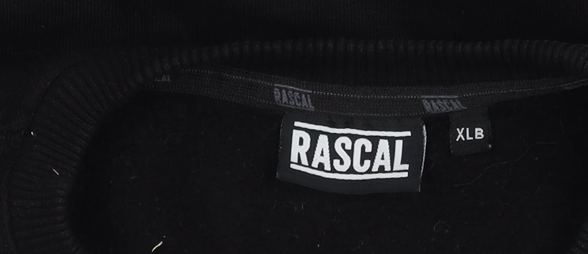 Rascal Boys Black Camouflage Pullover Sweatshirt - Regular Fit