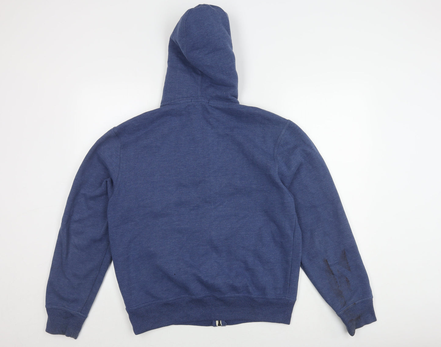 Mens UK Size M Dunnes Blue Full Zip Hoodie