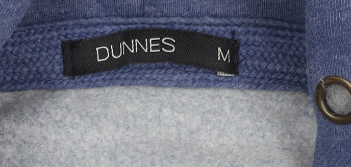 Mens UK Size M Dunnes Blue Full Zip Hoodie