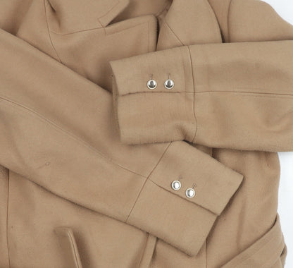 Forever New Women's Beige Long Overcoat Size 22