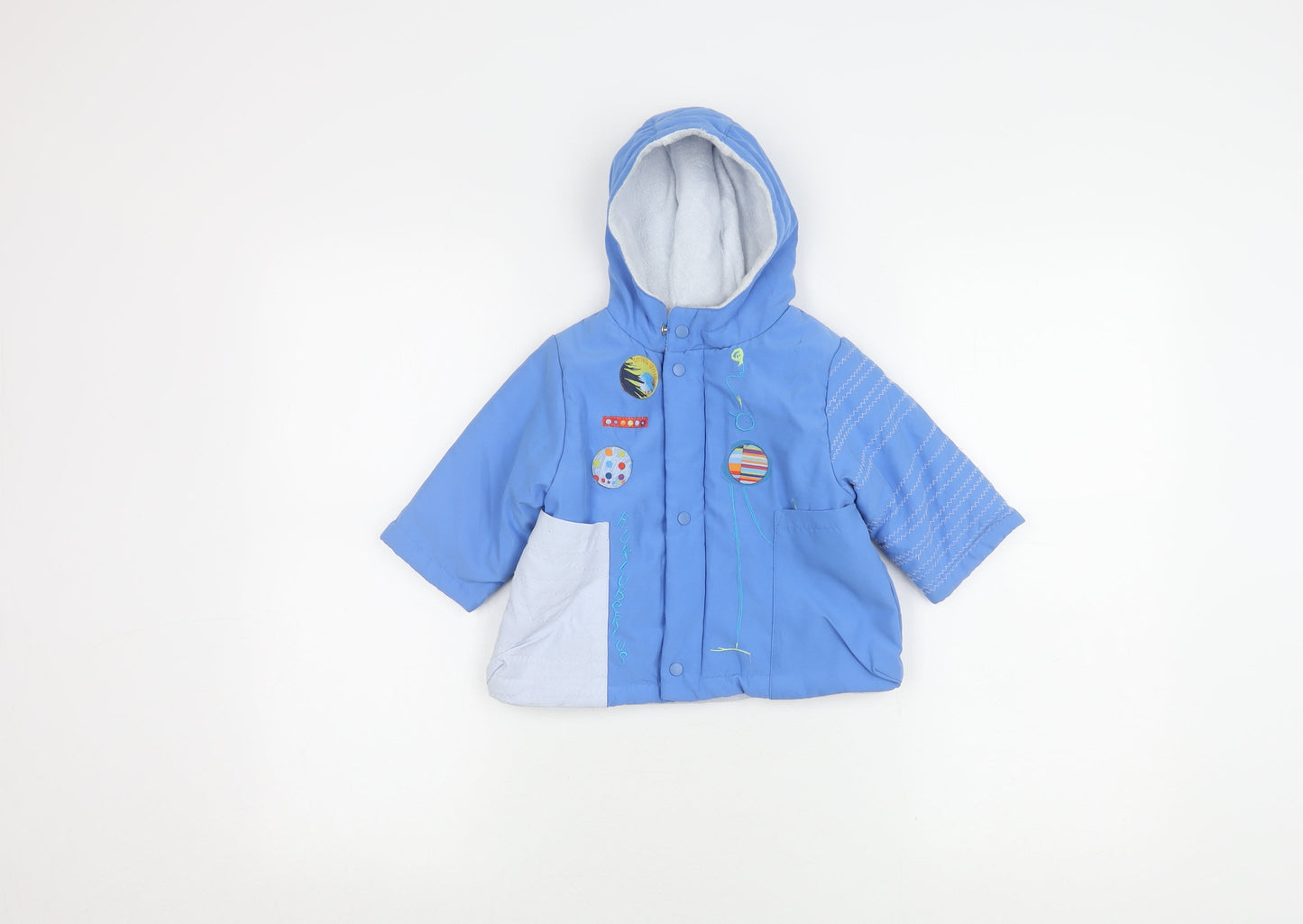 Marèse Boys Blue Puffer Jacket 6 Months Hooded Winter Coat