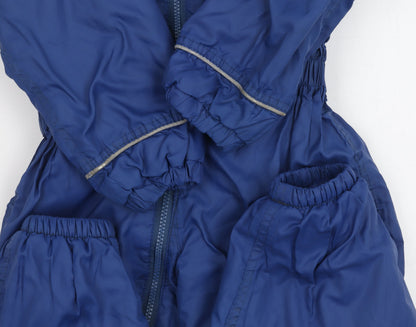 Regatta Unisex Kids Blue 3 Years Snowsuit Hooded