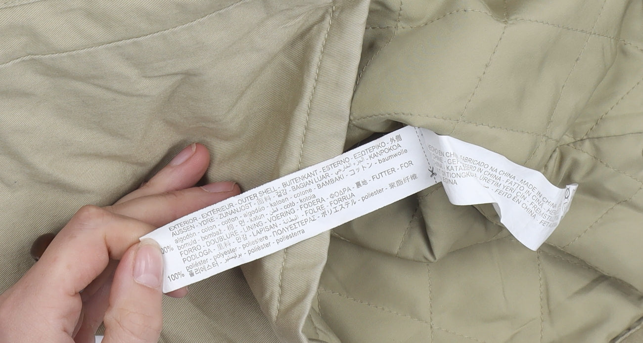 Zara Girls Beige Parka Coat, 2-3 Years, Cotton, Lined, Hooded