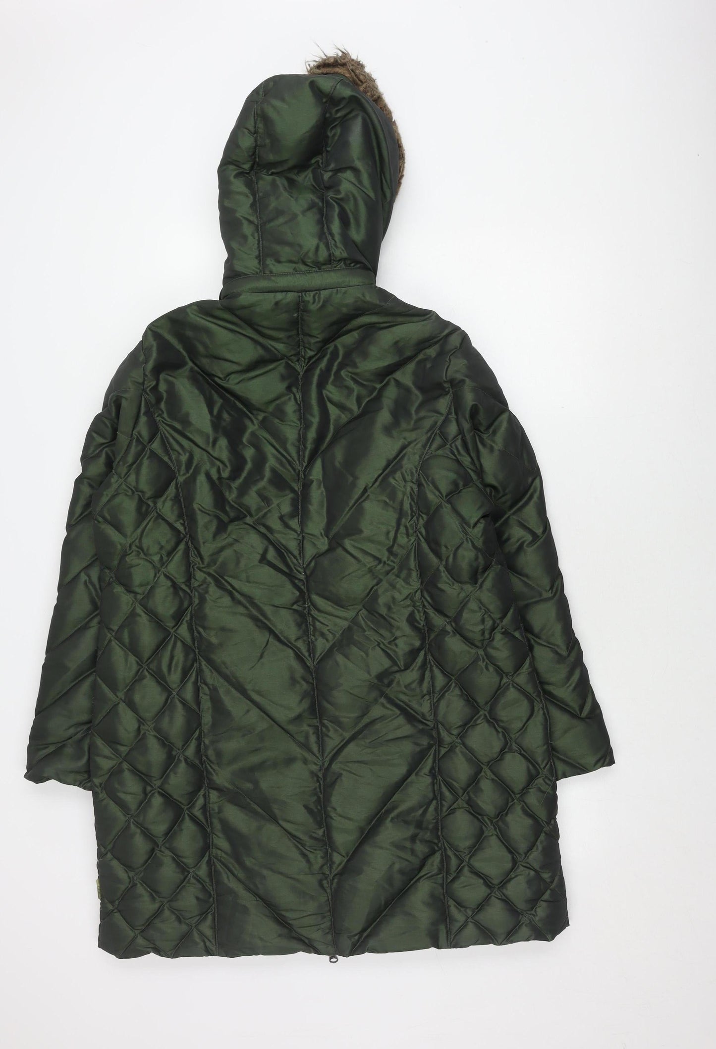 Womens UK Size L Marks and Spencer Green Puffer Jacket