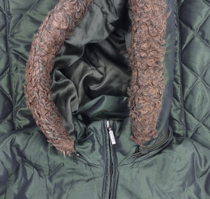 Womens UK Size L Marks and Spencer Green Puffer Jacket