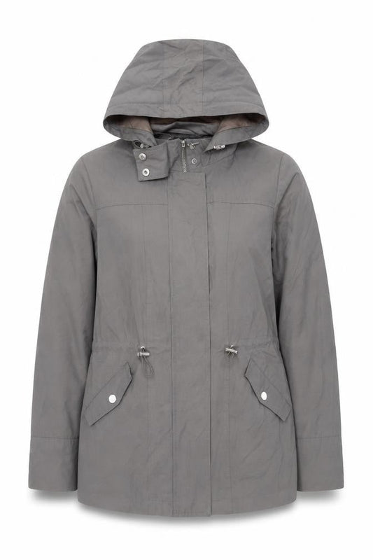 John Lewis Women's Grey Parka Jacket Size 10