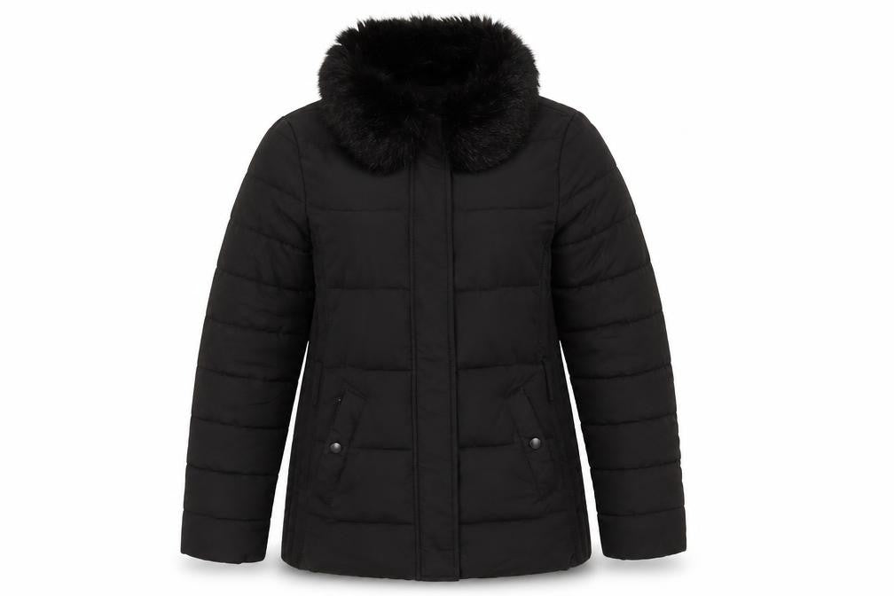 Womens UK Size 10 Warehouse Black Puffer Jacket