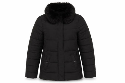 Womens UK Size 10 Warehouse Black Puffer Jacket