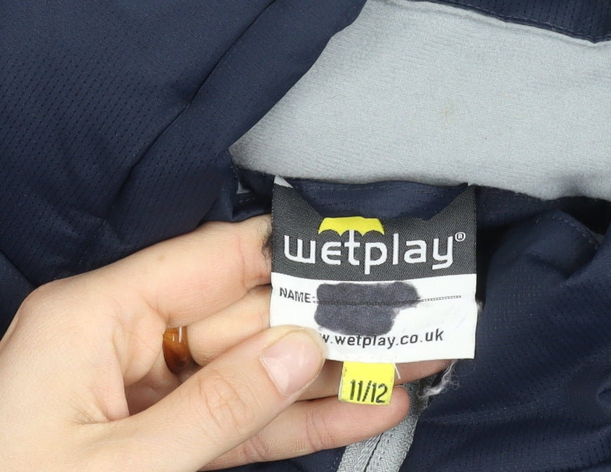 Wetplay Boys Blue Puffer Jacket 11-12 Years Waterproof