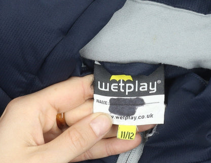 Wetplay Boys Blue Puffer Jacket 11-12 Years Waterproof
