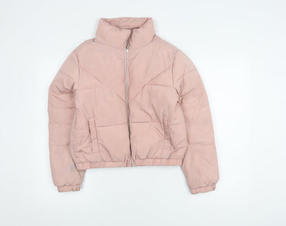 New Look Teens Pink Puffer Jacket S Winter Casual