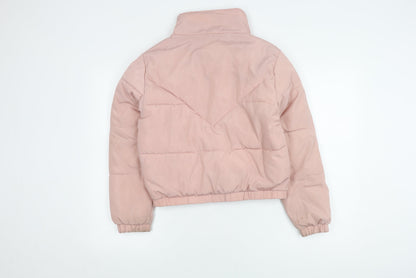 New Look Teens Pink Puffer Jacket S Winter Casual