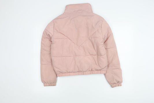 New Look Teens Pink Puffer Jacket S Winter Casual